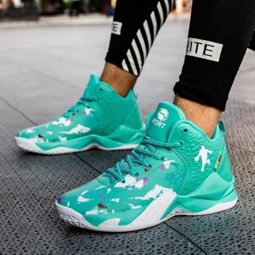 Kids Sneakers New Fashion Jordan Boys High-top Leather Non-slip Basketball Sneakers Children Outdoor Training Shoes Cushioning