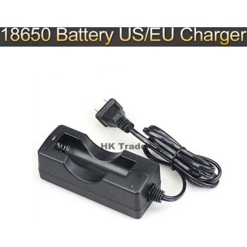 Travel Charger 18650 Charger 3.7V 18650 battery Wired Single charger (US or EU plug)