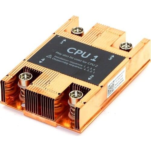 FC630 Server Copper Heatsink CPU 1 2 Cooling Assembly 9MJHMFC630 Server Copper Heatsink CPU 1 2 Cooling Assembly 9MJHM 09MJHM