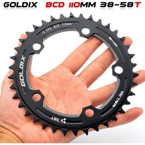 GOLDIX 110/5 BCD 110BCD Racing wheel narrow chain leaf 38T-58T Bike chain leaf Forshimano frame Bicycle curve accessories