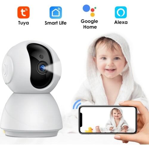 Tuya 3MP IP Camera Alexa Google Home WIFI Security Camera 1080P CCTV Smart Pet Baby Monitor Auto Tracking Surveillance Camera