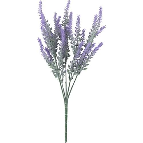 Lavender artificial artificial flower flocking artificial plant potted plastic artificial bouquet artificial flower decoration