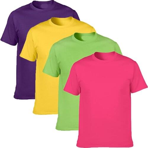 2020 Womens Color 2020 solid color T-shirt cotton casual