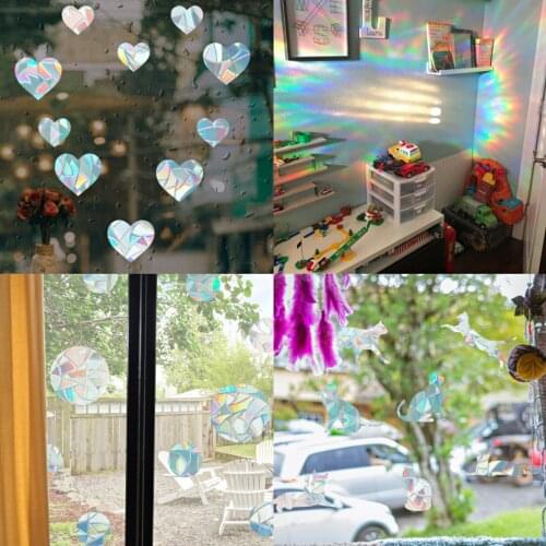Sun Catcher Wall Stickers Rainbow Maker Window Mirror Sticker Car Window Decal Suncatcher Window Decoration Rainbow Maker