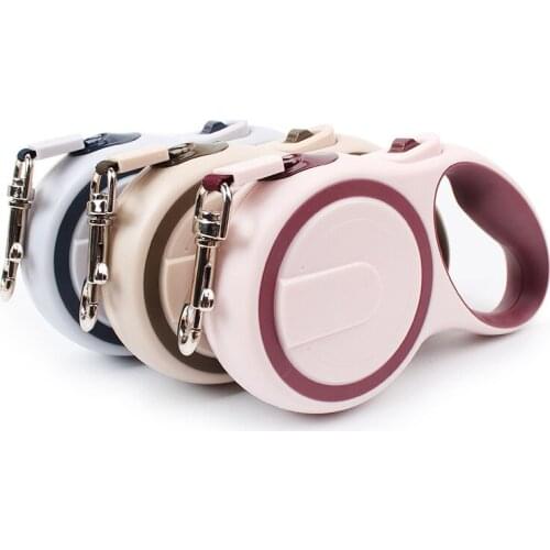 3M/5M Nylon Automatic Retractable Dog Leash Adjustable Pet Walking Training Extending Traction Rope Leash For Pet Dog