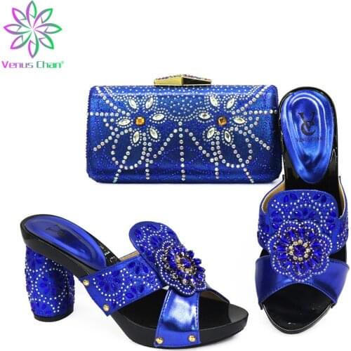 Latest Shoes and Bag for Party Wedding Shoes for Wedding Women Ladies Dress Shoes Italian Shoe and Bag Set for Party In WomeN