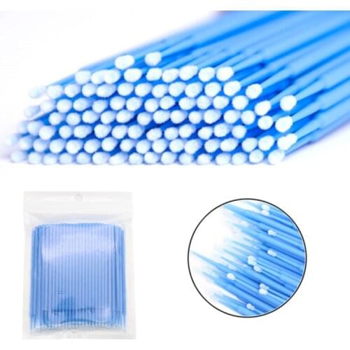 100 Pcs Disposable Micro Clean Brush for Eyelash Extension Supplies Individual Applicators Brush For Women
