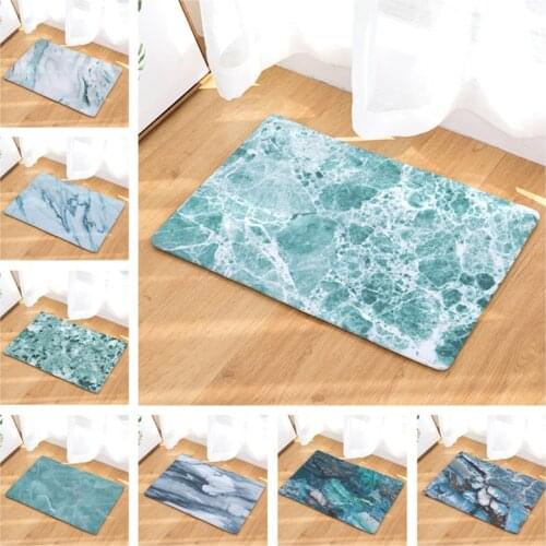 Anti-Slip Kitchen Carpet Marble Printed Entrance Doormat Floor Mats Carpets for Living Room Bathroom Mat