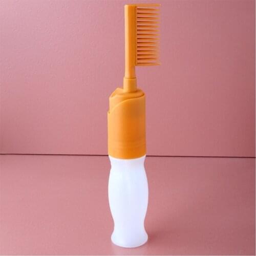 110ml Empty Hair Dye Applicator Brush Bottle Hair Colouring Dispensing Comb MOLF
