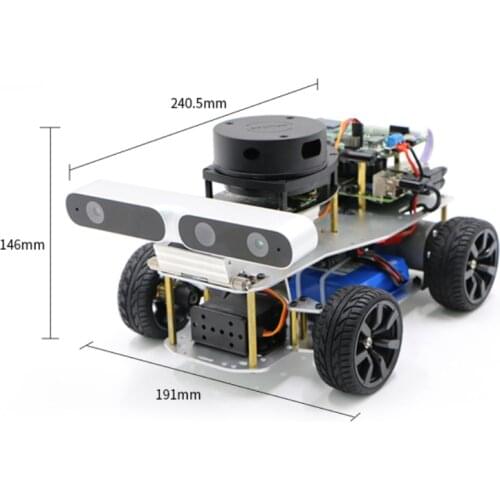 Raspberry Pi ROS Ackerman Steering Robot Car 3kg Load with STM32 Radar Camera Autonomous Navigation Automatic Driving