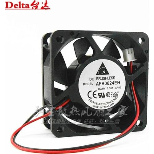 Delta Electronics AFB0624EH -AR00 Server Cooling Fan DC 24V 0.36A 60x60x25mm 2-wire