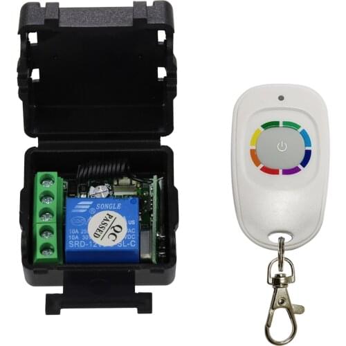 Universal DC 12 v mini wireless remote control switch system receiver+transmitter lighting electric door lock