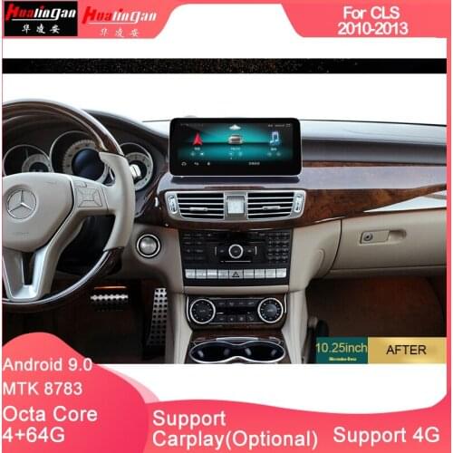 Hualingan For MercedesBenz CLS 2010-2013 Android9.0 interface Octa Core 4G internet 64G storage WIFI Carplay