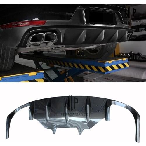 High Quality Carbon Fiber Rear Bumper Diffuser Car Styling For Porsche Macan Car Body Kit