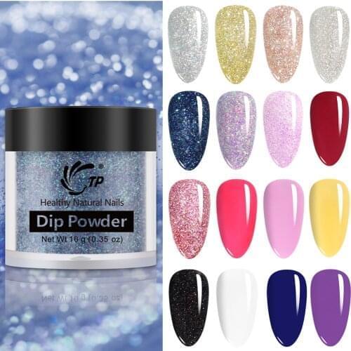 10g 50 color Dipping Powder Nails Beauty Matte Shiny Diamond Glitter Nail Natural Fast Dry Dip Polish Long Lasting Pigment