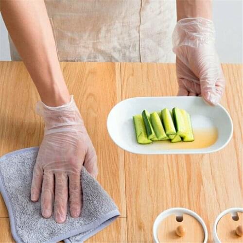 100pcs PVC Disposable Large Gloves Clear Kitchen/Lab Beauty Dust Multipurpose Kitchen Disposable Gloves