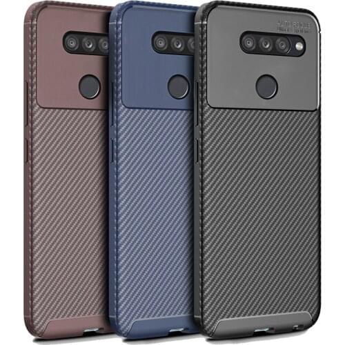 100 pcs For LG Q70 E6plus Shockproof Ultra Slim Fit Beetle Soft TPU Anti-Scratch Protective Case For LG K40S K40