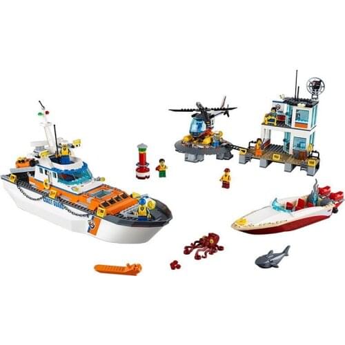 10755 City Series Coast Guard Headquarters 60167 Childrens Building Block Toy Gifts
