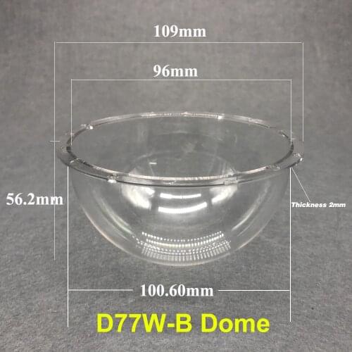 4 inch Surveillance Camera Protective Ball Cover Waterproof Clear Rainproof Acrylic PC Explosion-proof Hemisphere Shell 108X55mm