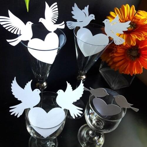 4Pcs Herat Bird Metal Cutting Die for Craft Dies Stencil Template Scrapbooking Embossing Knife Mould Punch Making Cards Dies