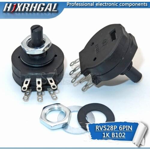 5 PCS Electric welding machine potentiometer RVS28P-B102 2W 1K welding machine parts RVS28 B102 6PIN Original new hjxrhgal