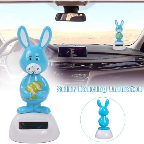 Car Interior Accessories Fashion Solar Powered Dancing Animal Swinging Animated Bobble Dancer Toy Car Decor Kids Toys Gift