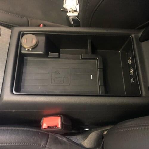 15W car QI wireless charger phone charger fast charging car armrest box charging case for Audi A4 B8 S4 RS4 A5 S5 RS5 2017-2020
