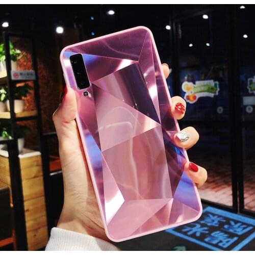 3D Laser Case for Samsung Galaxy A10 A20 A20S A30 A30S A40 A50 A50S A70 A7 Mirror TPU Back Cover