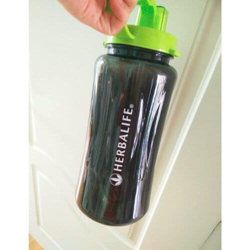 Colorful Big Capacity 1L/2L 1000/2000ml handgrip straw type sports food grade plastic adults water bottle strap water bottle