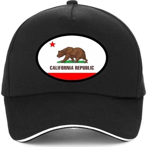 California Mesh Trucker Cap Men Bear California Republic Flag hat men Women New United States state flagsBaseball Cap Summer