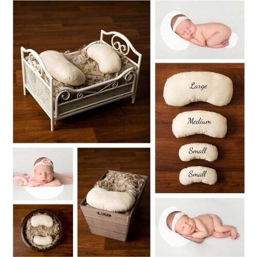 Hot Newborn Photography Posing Beans/ Pillows/ Props - 4 Pack Set Filled Baby Nest Posing Pod Aid Filled Stuff Poser Accessories