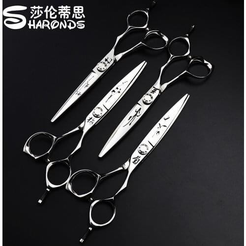 Professional hairdresser scissors Japan 440c barber shop scissors