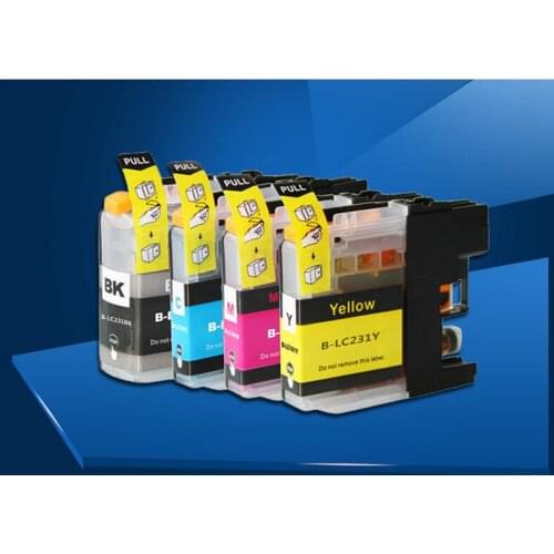 4pcs Compatible Ink Cartridge LC231BK LC231C LC231M LC231Y for Brother DCP-J562DW MFC-J480DW