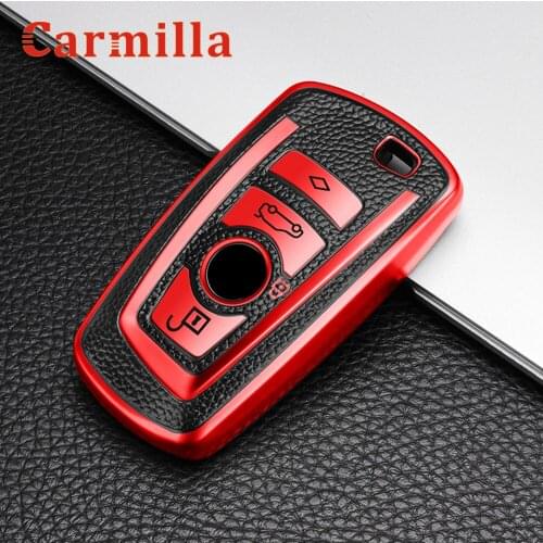 TPU Leather Car Key Case Keys Holder Protector Cover For BMW New 1 3 4 5 6 7 Series F10 F20 F30 E60 E90 E46 G30 Accessories