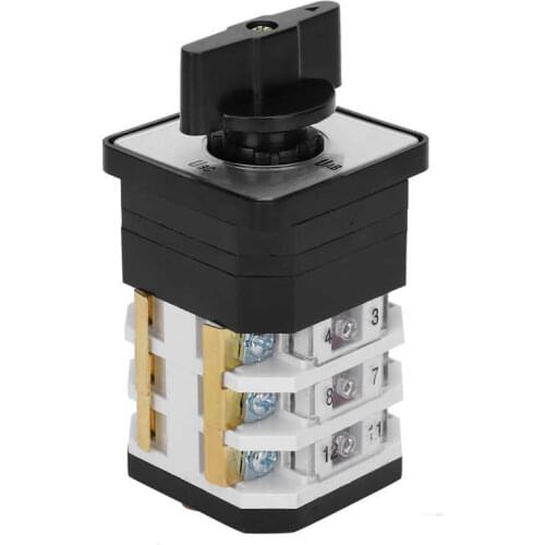 AC 220-380V 16A 4 Positions Universal Electric Cam Switch Switches For LW12D-16YHH3/3 Transfer Switch High Voltage