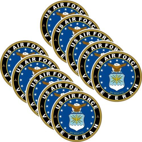 US Air Force Veteran Vinyl Sticker Car Truck Window Decal Military Armed Forces Window Motorcycle Helmet Decal