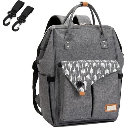 USB Fashion Baby Bag Stroller Diaper Bag Waterproof Baby Bags For Mom Backpack For Mom and Daddy diapers lequeen with usb