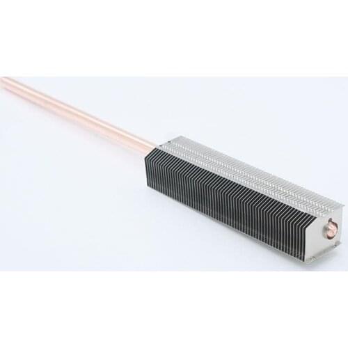 All aluminum Radiator flakes Fins finned match 8mm heat pipe radiator processed to welding cooling heatsink+8*200mm Copper Tube