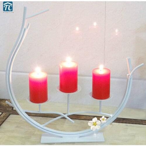 WITFAMILY Decorative Black Candlesticks