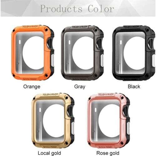 SGP Protector Cover For Apple Watch 6 SE Case 44mm 40mm 42mm 38mm PC Case For iwatch 6 5 4 3 2 Anti-fall Frame Shell Accessories