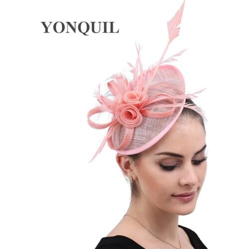 Bride New Fascinator Hats For Women Headbands Tea Party Flower Headpiece For Formal Cocktail Party Wedding Hats Headwear