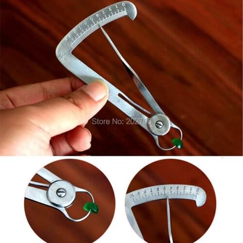 10mm metal caliper stainless steel Measuring size scale Ruler for Dentist TOOL DIY Jewelry work 0-10mm Round caliper tips
