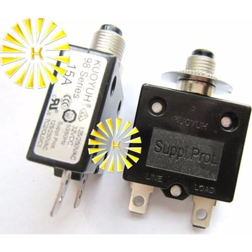 10PCS x 98 Series 7A 10A 15A 20A 25A 30A 40A 50A Circuit Breaker Overload Switch Over Current Protector For 100% Original KUOYUH