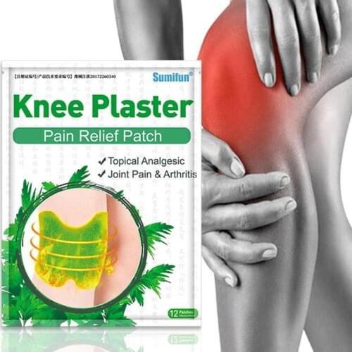 12 Pcs/Bag Knee Plaster Plaster Cervical Plaster Wormwood Extract Sticker Muscle Joint Ache Arthritis Pain Relief Patch