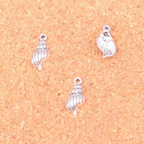 140 pcs Charms conch shell,Antique Making pendant fit,Vintage Tibetan Silver,jewelry DIY bracelet necklace 20*10*4mm