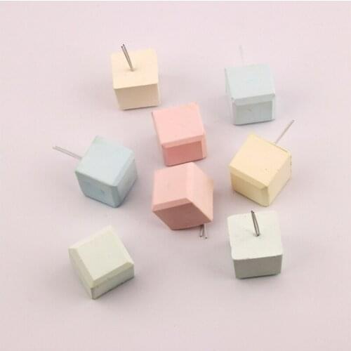 3PCS Random Color Hamster Chew Block Square Small Hamster Grinding Stone Toy Hamster Lava Stone Molar Toys Legendog