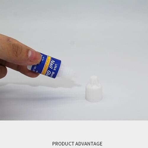 5 Pcs/Set Nail Glue Professional Used for Fake Nail Glue on Nails Professional Salon or Home Use Nail Foil Glue Manicure Tool