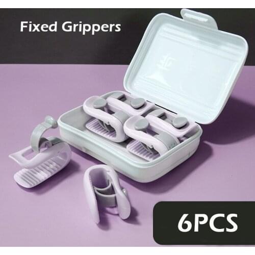 6/12PCS Fixed Grippers Quilt holder Bed Sheet Grippers Clip Anti-slip Duvet Covers Sheet Clip Clothes Pegs