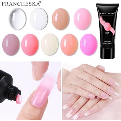 9 Colors Nail Acryl Extension Gel Natural Crystal Model Phototherapy 15 ML Nail Glue For Nails Extension Nail Art Manicure Tools