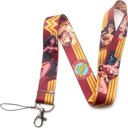 YL387 Feminism Fantasy Movie Characters Key lanyard Keychain Personalise Office ID Card Pass Gym Mobile Phone Key Ring Jewelry